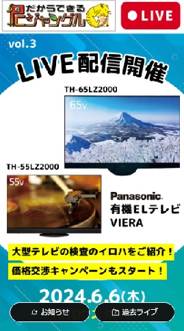 大型テレビの検査のイロハをご紹介