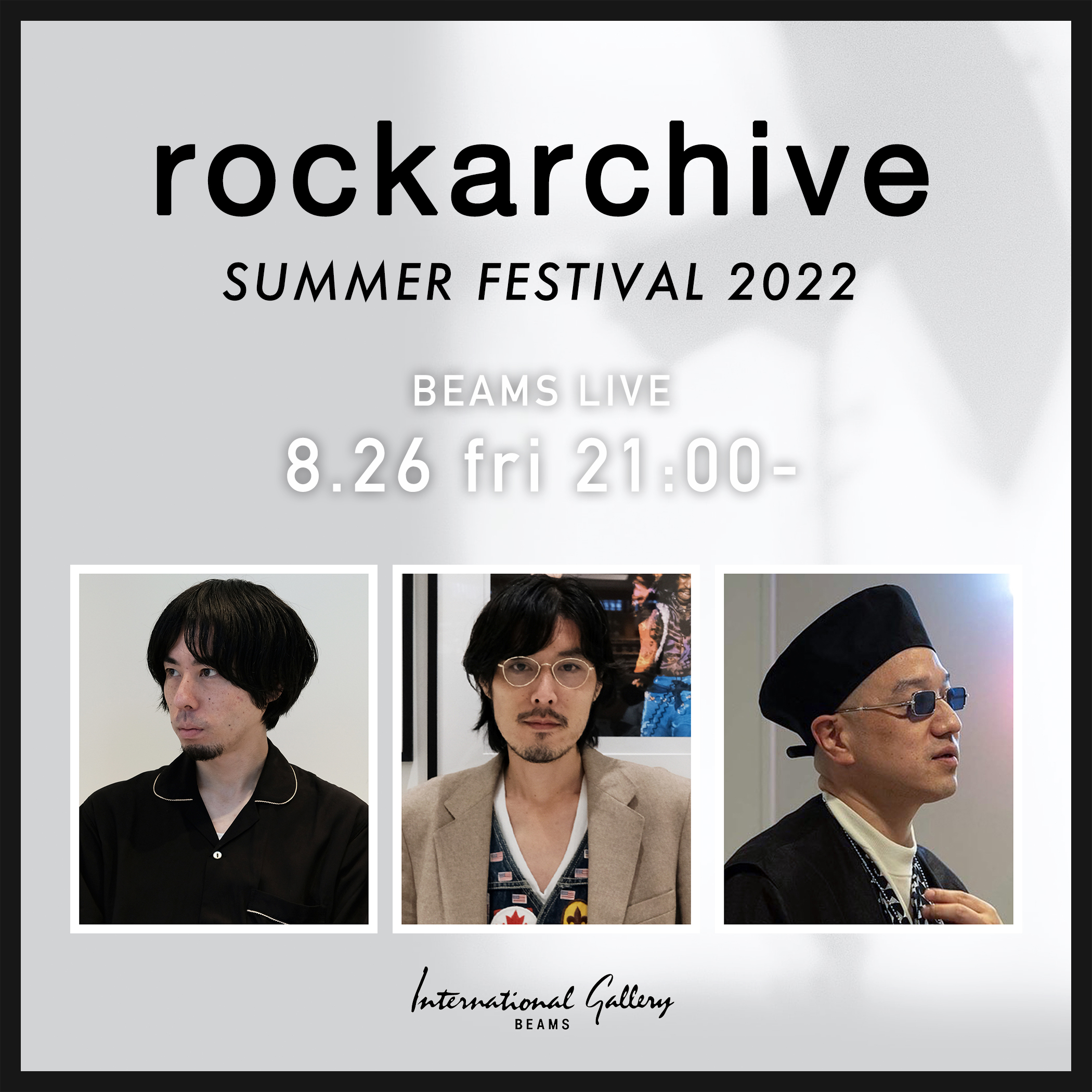 写真展さながらのボリュームで展示・販売 rockarchive SUMMER FESTIVAL 2022
