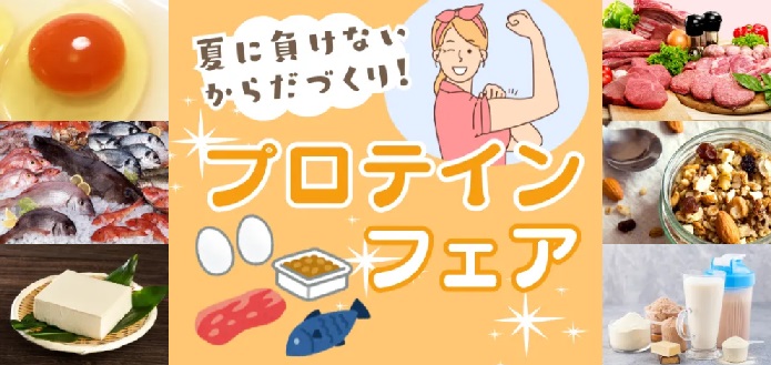 おいしくたんぱく質を摂って夏に負けないからだづくり！