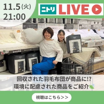 回収された羽毛布団が商品に!?環境に配慮された商品をご紹介🍃