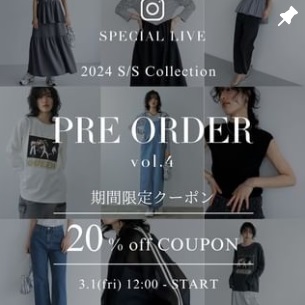 Re:EDIT 2024 Spring&Summer Collection PRE ORDER vol.4