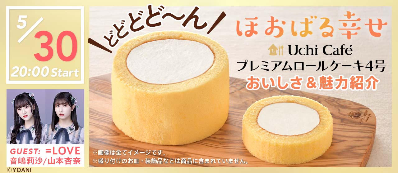 “ほおばる幸せ”『Uchi Café プレミアムロールケーキ 4号』を&L&で販売