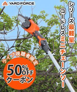 【実演】ミニチェーンソーで枝をバサバサ切っていきます！