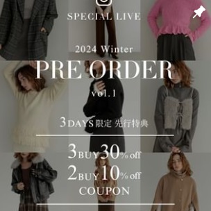 pre ordeアイテムを発売と同時にLIVEがスタート