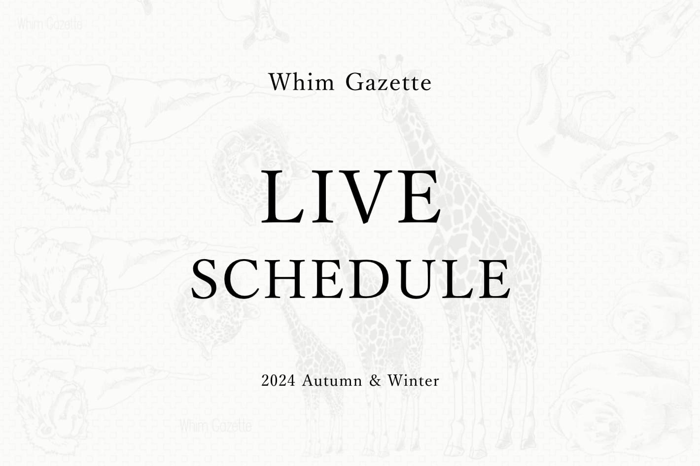 Whim Gazette パルクロウィークLIVE